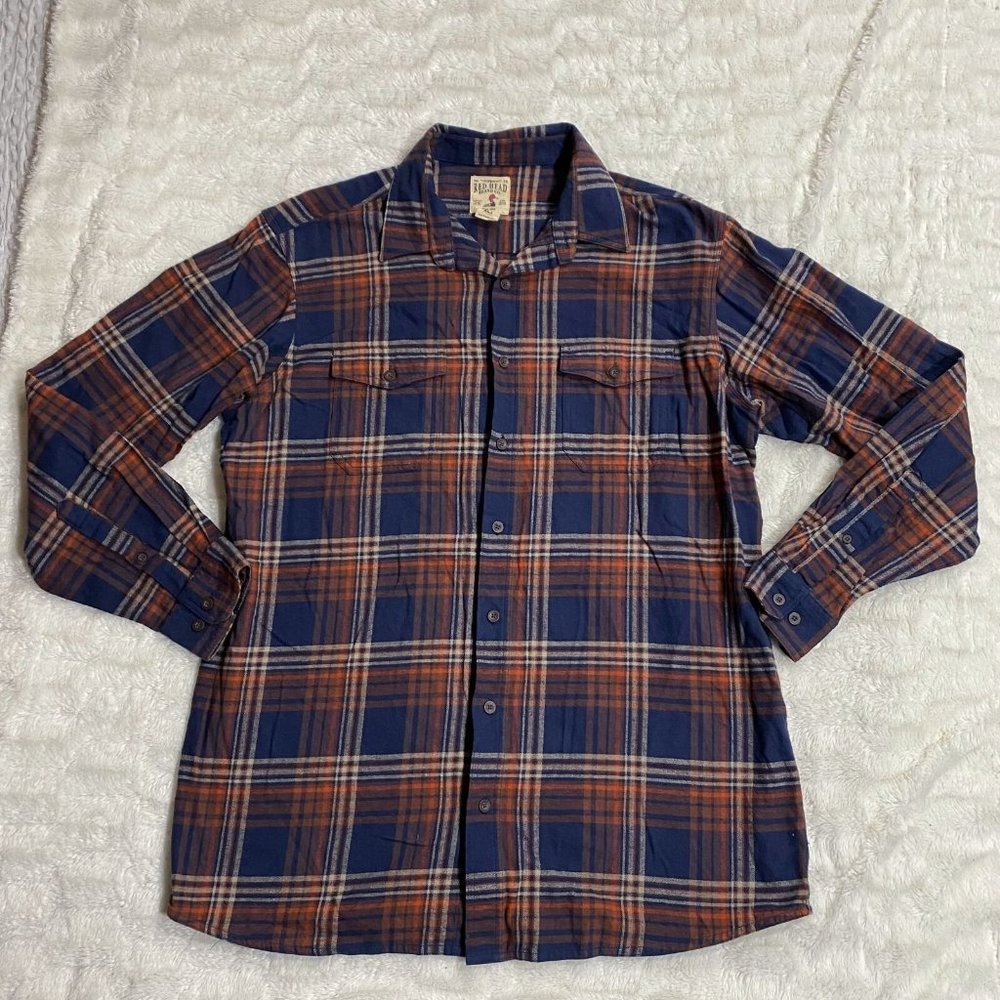 Red Head Brand Co. Men’s Multicolor Long Sleeve Collared Button Up Shirt Size XL
